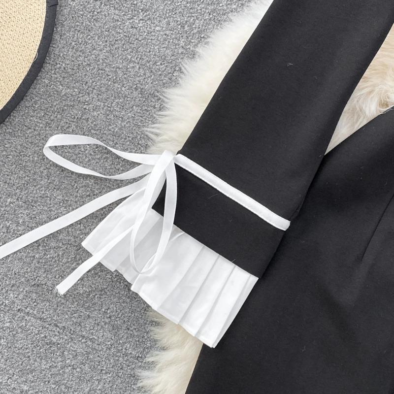 Платье-стойка с лоскутным принтом — фото 7