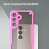For Samsung Galaxy S26+ Case PC + TPU Semi-Transparent Frosted Finish Protective Phone Cover