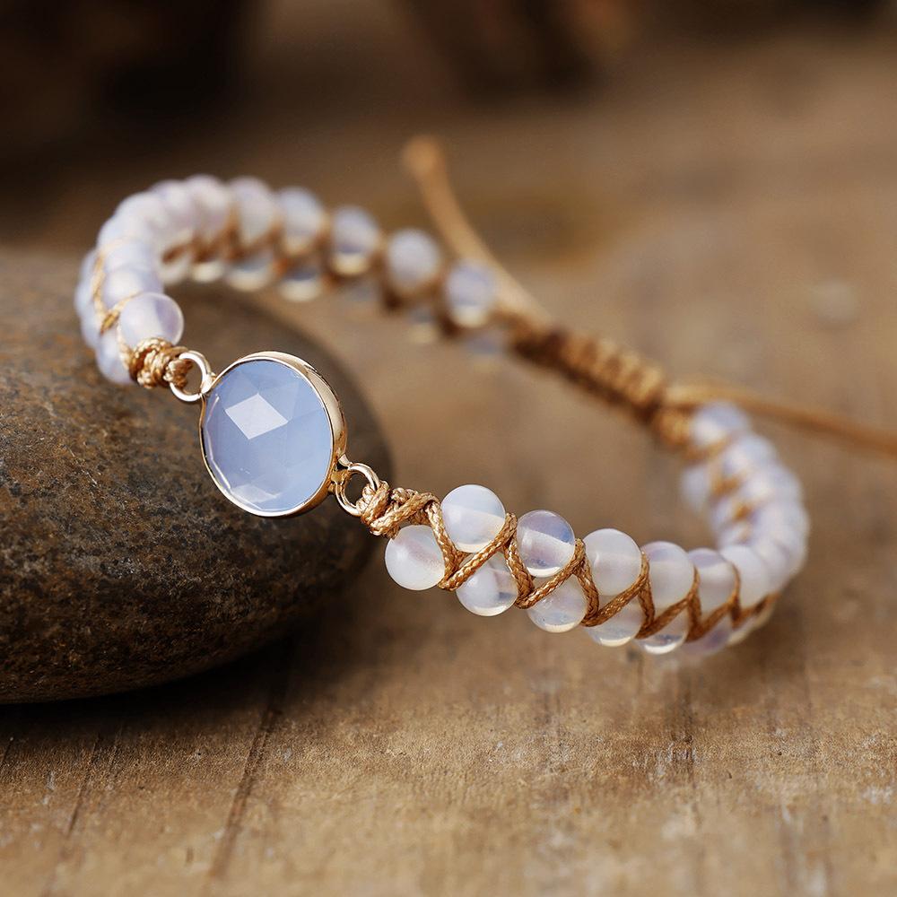 Popular African Pine Double-layer Hand-woven Friendship Bracelet, Adjustable.