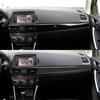 3Pcs Carbon Fiber Interior Passenger Side Dash Cover Trim For Mazda CX-5 2013-15