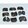 105Cts. Natural Black Copper Tourquise Fancy Cabochon Matched Pair 9Pair Lot A-145