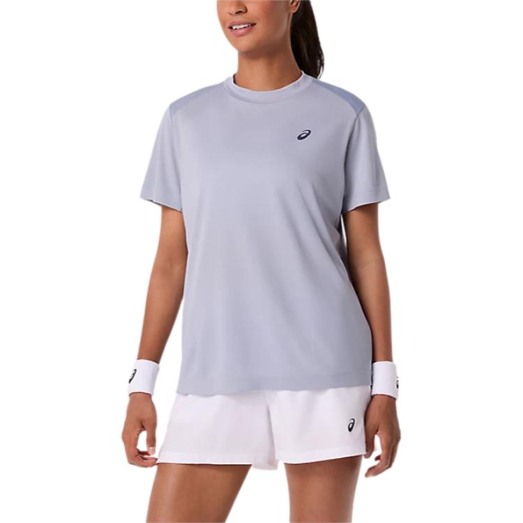 Asics Court Mesh Splicing Breathable Quick-Dry Regular T-Shirt Women tops 2042A371-404