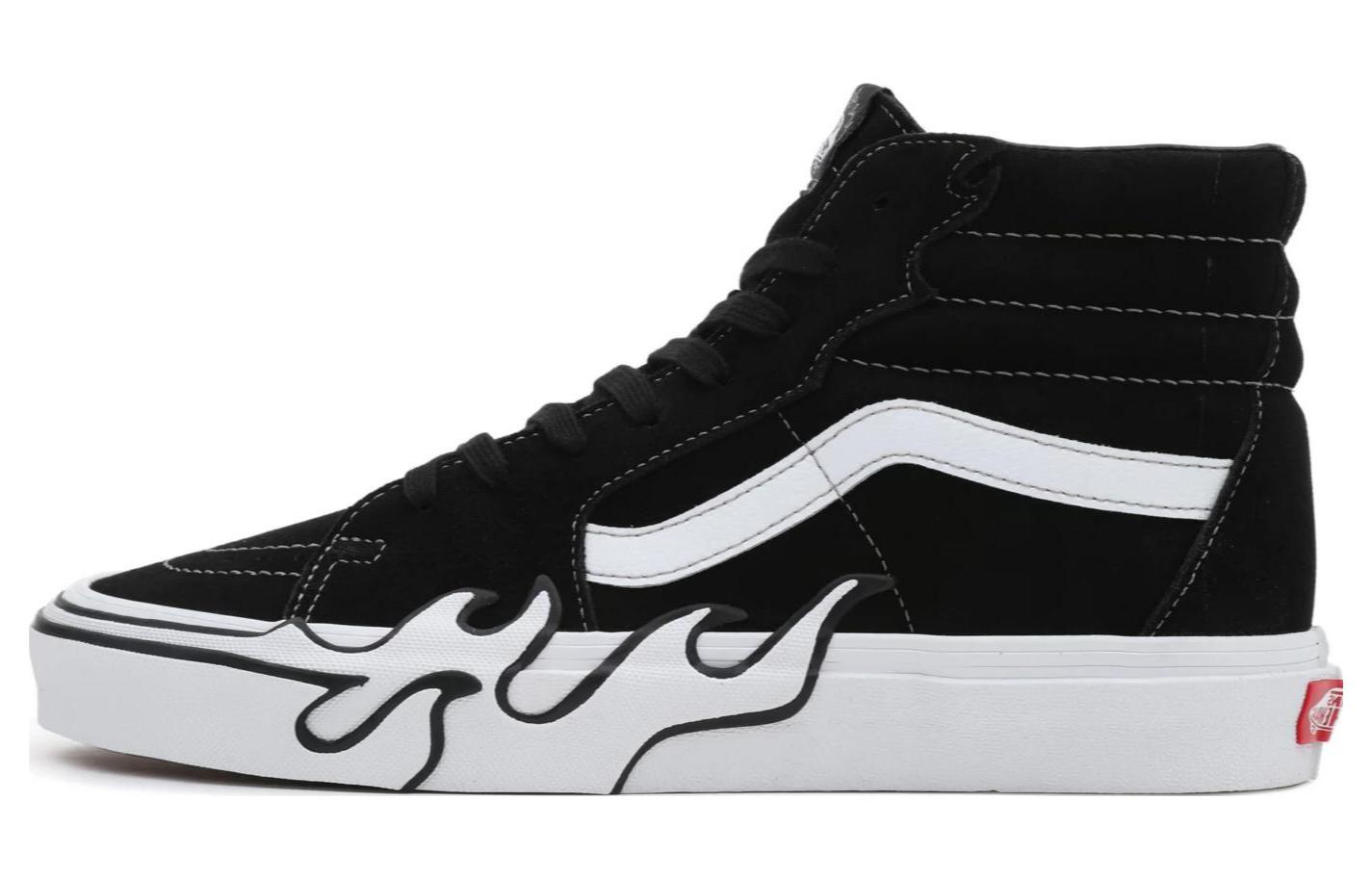 Sk8 Vans-Hi  Пламя - Черный  VN0005UJBZW 42.5