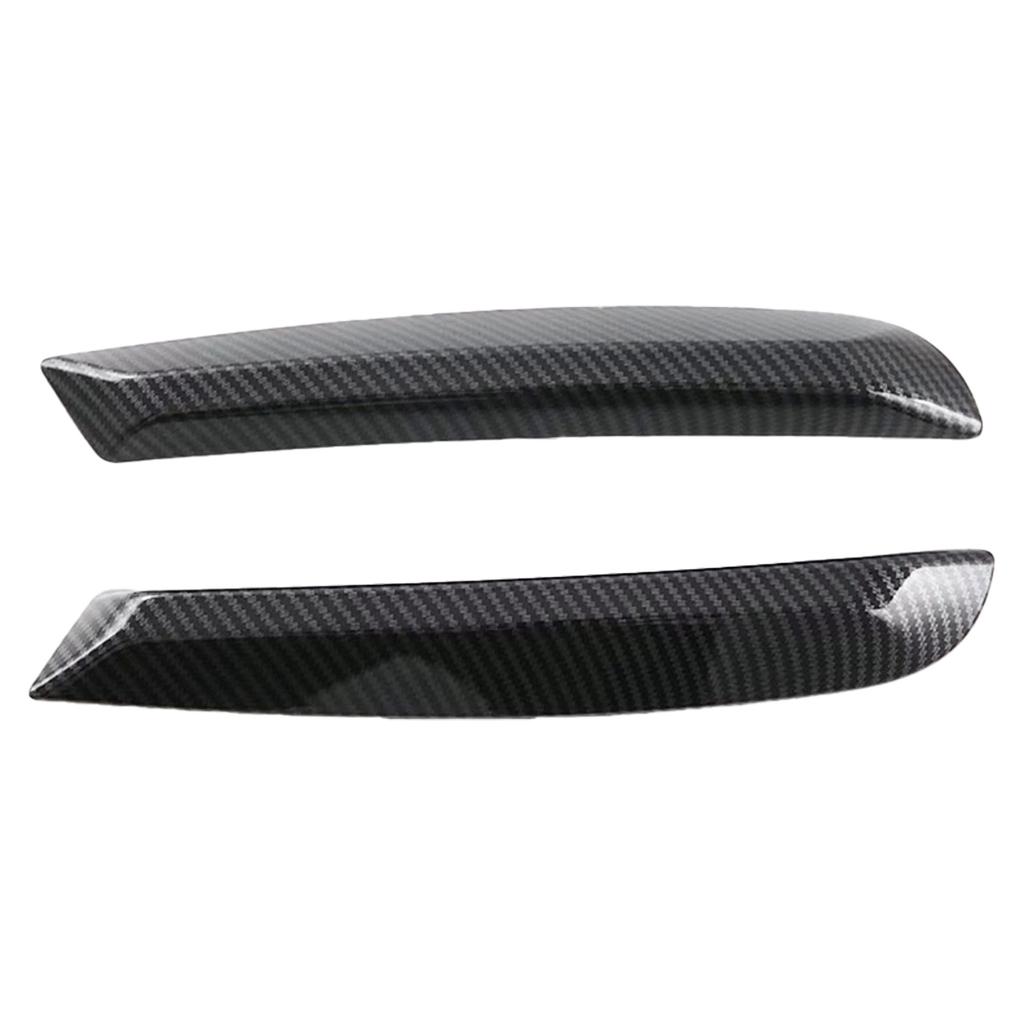 Suitable For MG4 EV2022-2024 Car Front Foglight Cover Trim Foglight Bezel Bumper Sticker Accessories ABS Carbon Fiber 2x