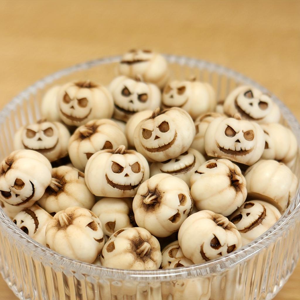 20PCS Halloween Pumpkins, Gothic Pumpkin Heads, Outdoor Garden Bonsai Decoration Pavilions, Fish Tank Halloween Scene Decoration