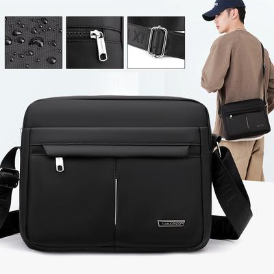 Herren Umhängetasche Große Kapazität Bürotasche Große Kapazität Mehrschichtige Messenger Bag