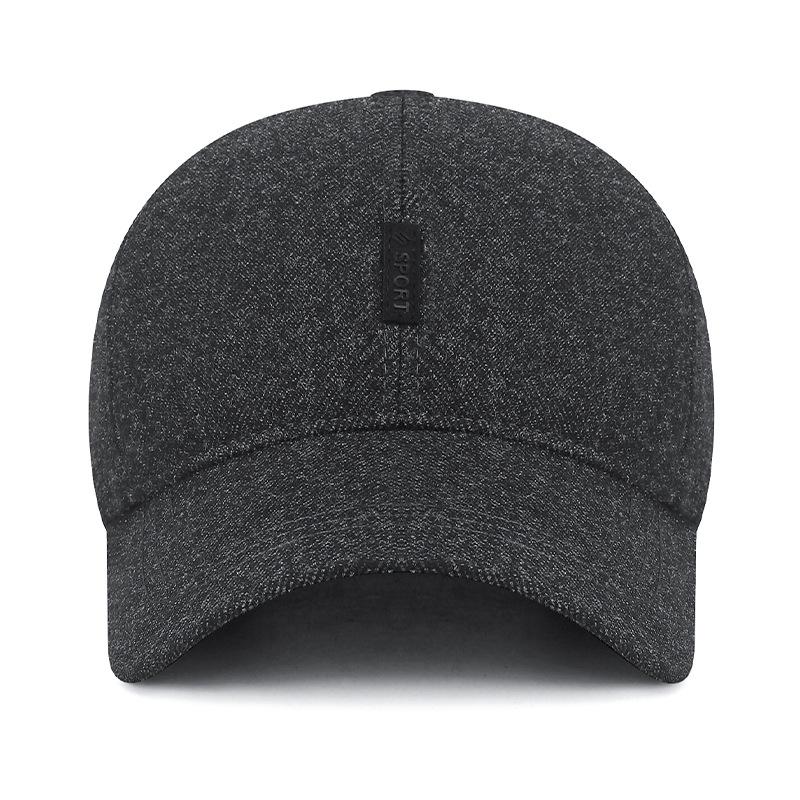 NORTHWOOD Winter Men's Baseball Caps with Plush Thick Ear Protection Outdoor Sports Woolen Warm Cotton Baseball Hats