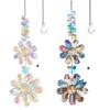 Sun Catcher Crystal Flower Sun Catcher Sun Beads Pendant Decoration Pendant For Room Patios Sunlight Radianting
