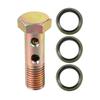 VekAuto Double Banjo Bolt Kit M12x1.5 45mm Length Metric Thread Turbo Brake Line Fitting