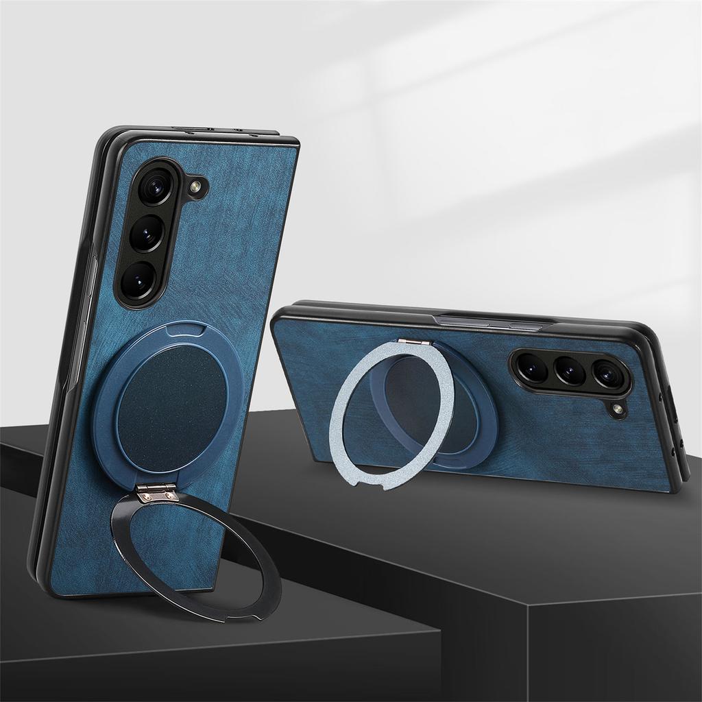360° Rotating Invisible Kickstand Magnetic Cover Phone Case for Samsung Galaxy Z Fold 7 6 5 4 3 Fold7 Fold6 Fold5 Fold4 Fold3 5G