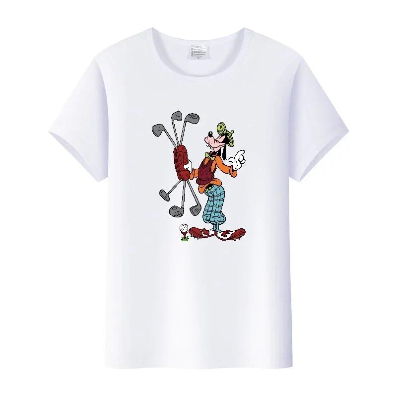 Fashion Cartoon Goofy Goof Clothes Oversized T-shirt Summer White Tees 90S Tops Harajuku Blouses Tshirt Unisex