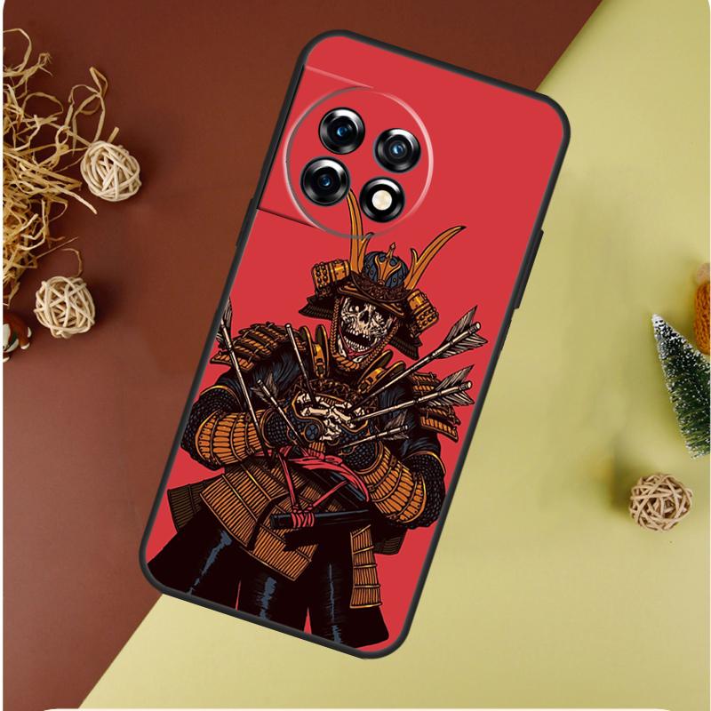 Japanese Samurai Warrior For OnePlus 13 13R 12 12R 11 9 10 Pro 8T 9RT 10T 10R Nord 4 CE 2 3 Lite N20 N30 Phone Case