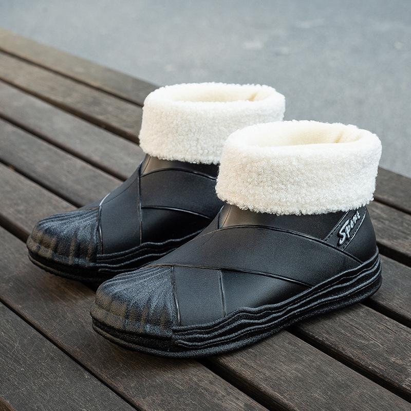 Women's New Fashion Waterproof Short Tube Adult Non-slip Rubber Shoes