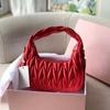 Women's Tote Leather Embossed Pleats Designer Crossbody Bag Party Trend Casual Women's Shoulder Bag