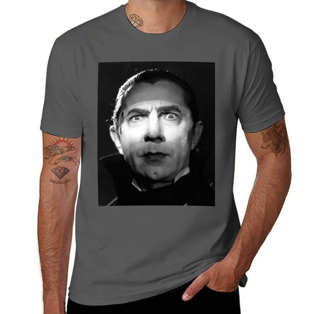 Bela Lugosi Dracula Tshirt Basic Solid Color Casual Tee Shirt