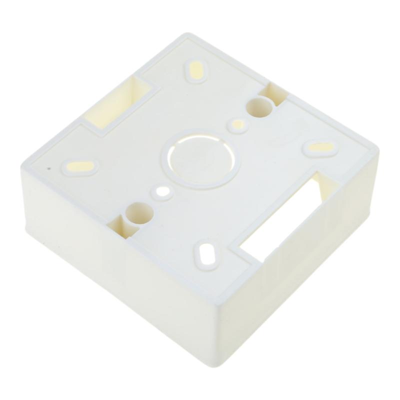 86 Type Wall Switches Socket Protections Box Electrical Outlet Mounting Box White Plastic Protections Box Easy to Install