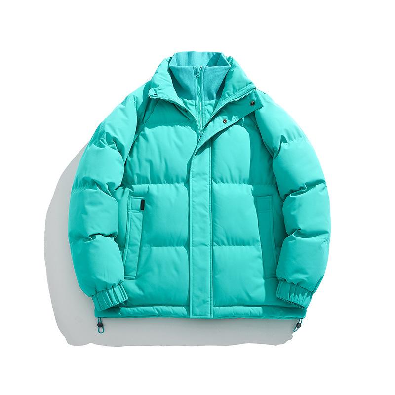 Couple Cotton-padded Fake Two-piece Coat Winter 2025 New Stand-up Collar Thickened Bag Jacket Men's Cotton-padded Jacket