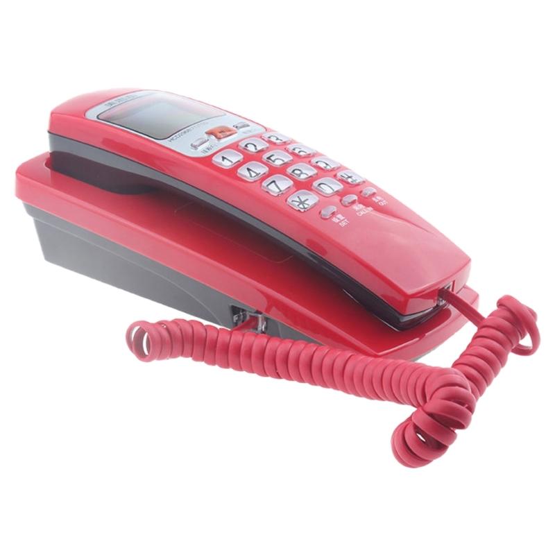 Landline Phone with FSK/DTMF Caller, Interferences Resistant for Hotel, Office and Home Use Wall Telephones