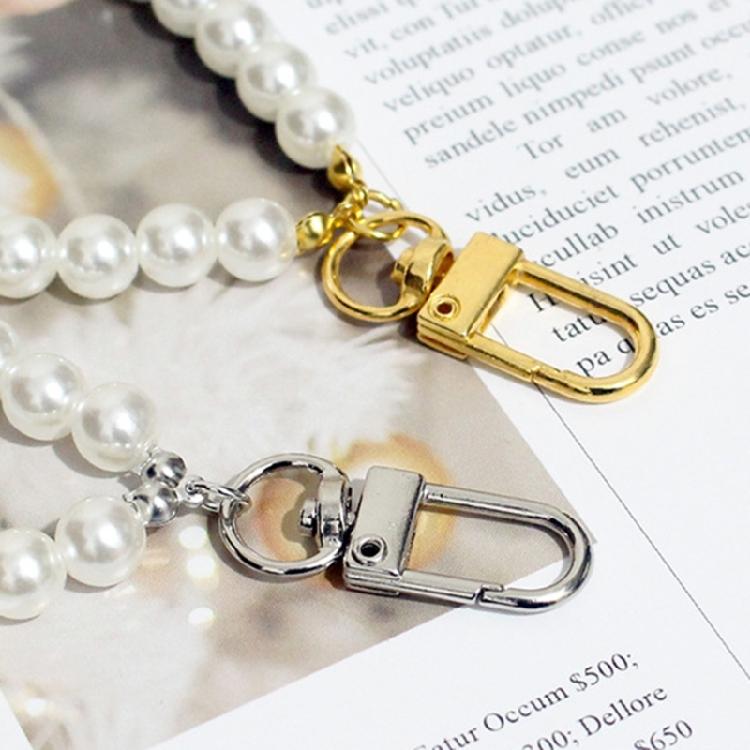 Imination Pearl Wrist Lanyard Keychain Anti-Lost Phone Charm Strap Pendant