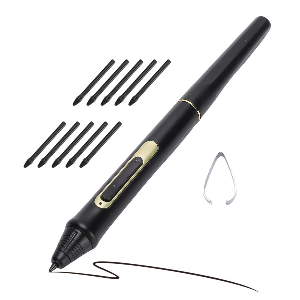 Penna Digitale BOSTO W10 8192 Livelli di Pressione Penna Stilo con 10 Punte di Ricambio Penna Sensibile alla Pressione per BT 101A, BT