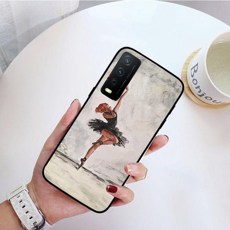 Ballett tanzendes Mädchen Ballerina Ölgemälde Handyhülle Für vivo Y31 Y30 Y33S Y11S Y12 Y17 Y20 Y21S Y1S Y53S Y15 Y19 Y91C V23Hülle