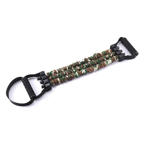 Adjustable Resistance Band with Detachable 3-Tube Chest Expander Shoulder Stretcher Strength Training Fitness Full Body Stretching Band with Handle