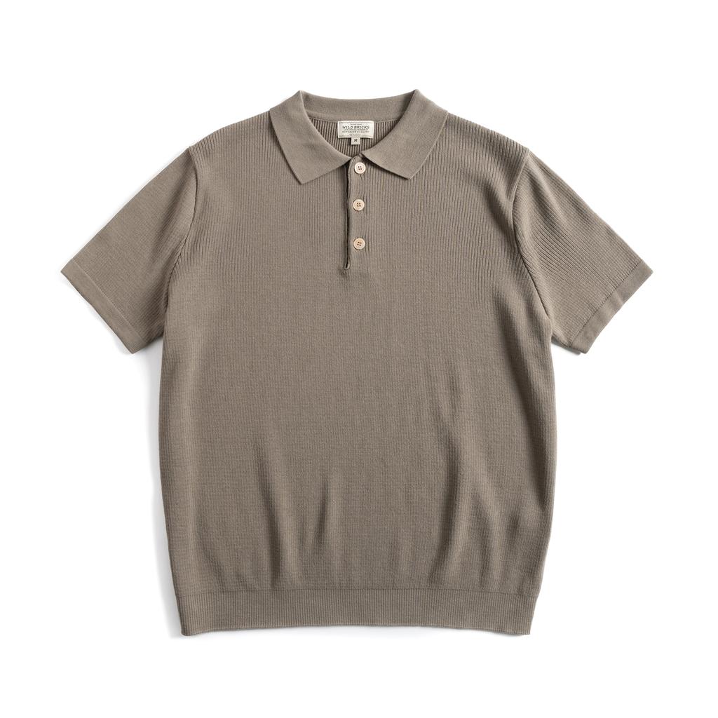Waildeubeuligseu W23 Knitted Polo Shirt (Sand Beige)