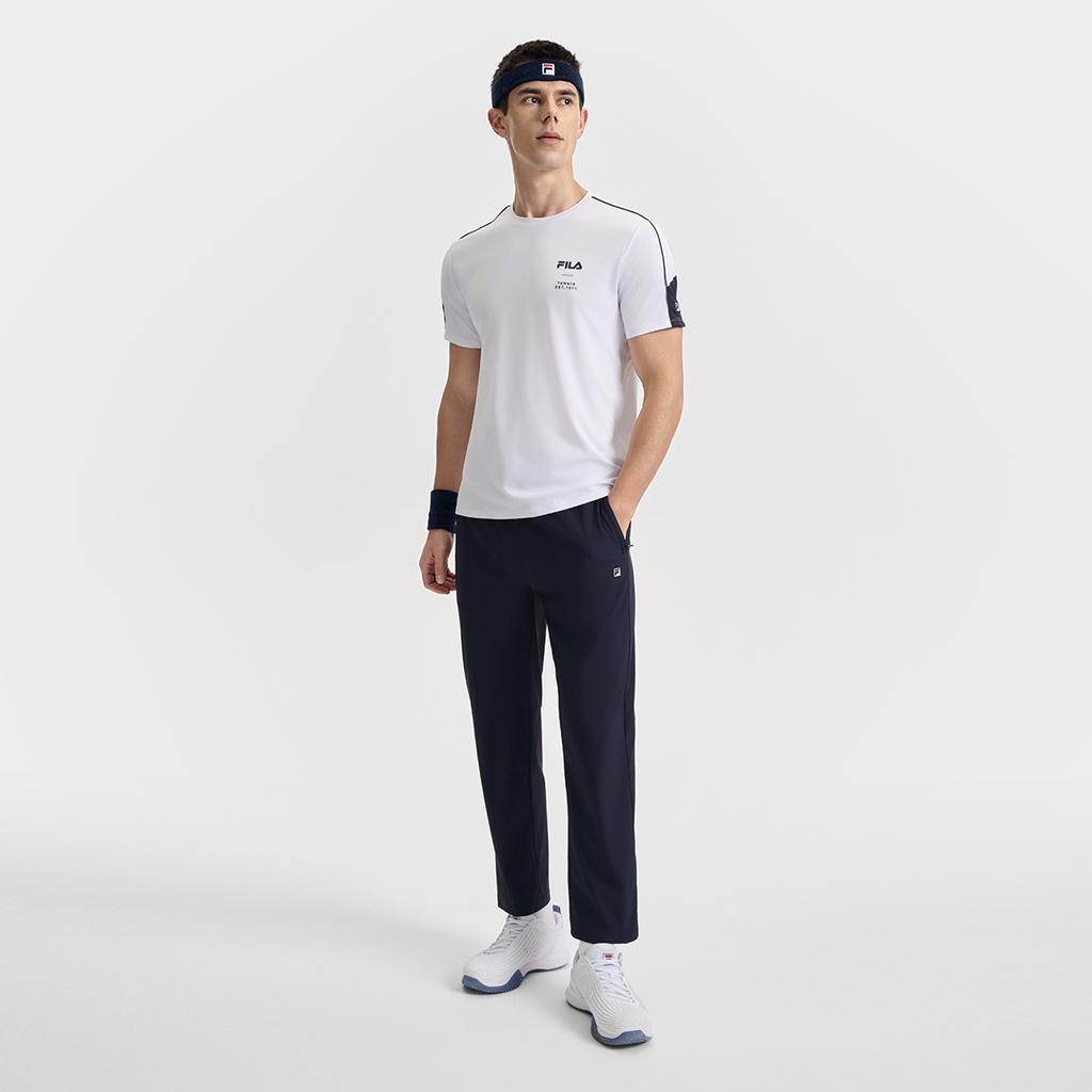 New FILA Athletics Tennis T Shirt Men's Jade White A11M523118FWT