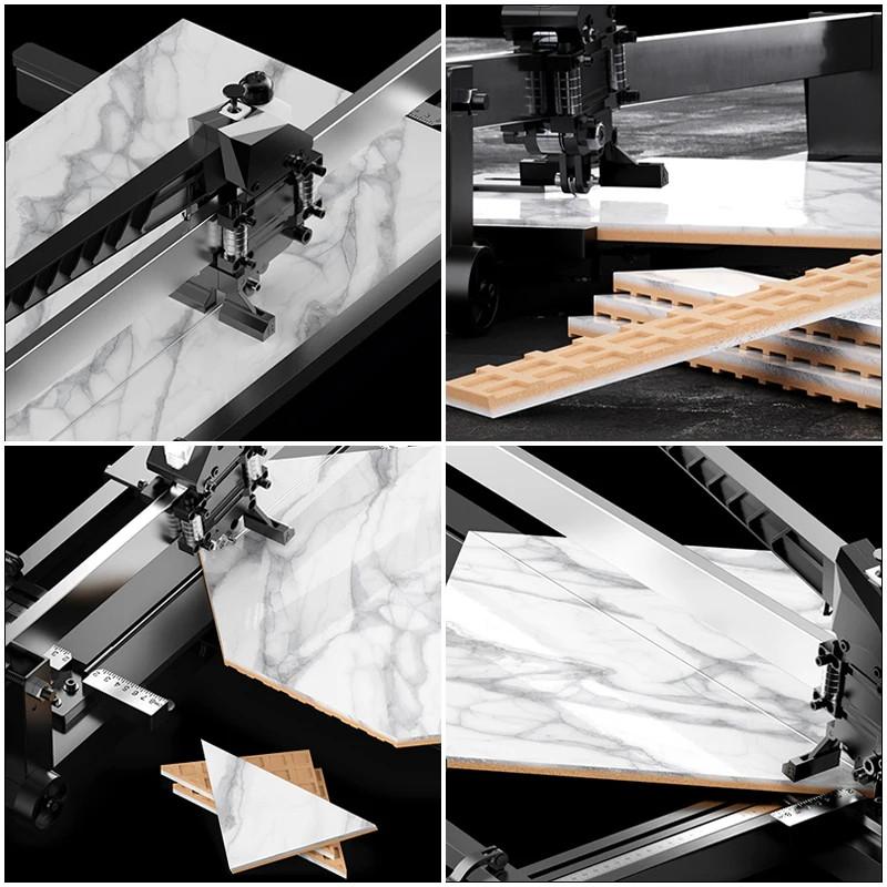 800MM Manual High Precision Marble Tile Cutting Machine With Infrared Laser Positioning Push Knife Ceramic Tile Cutter