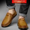 Men Leather Shoes Slip On Brown Shoes Leather Loafers Mens Moccasins Shoes Italian Designer Shoes