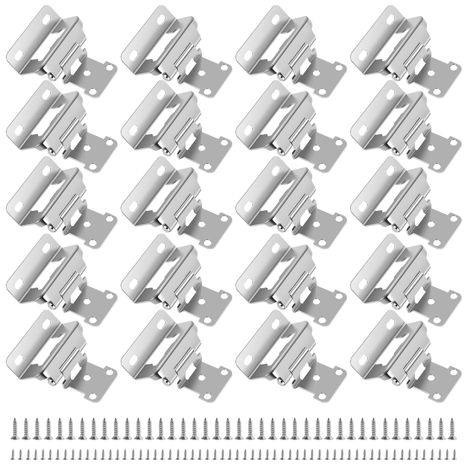 

20Pcs Metal Door Hinge Self Closing Cabinet Hinges Heavy Duty Sturdy Frame Cabinet Hinges for Vintage Furniture Kitchen Cupboard