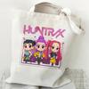 KPOP Demon Hunter Group Printed Canvas Bag Spot Women's Daily Handbag Shopping Bag KTY