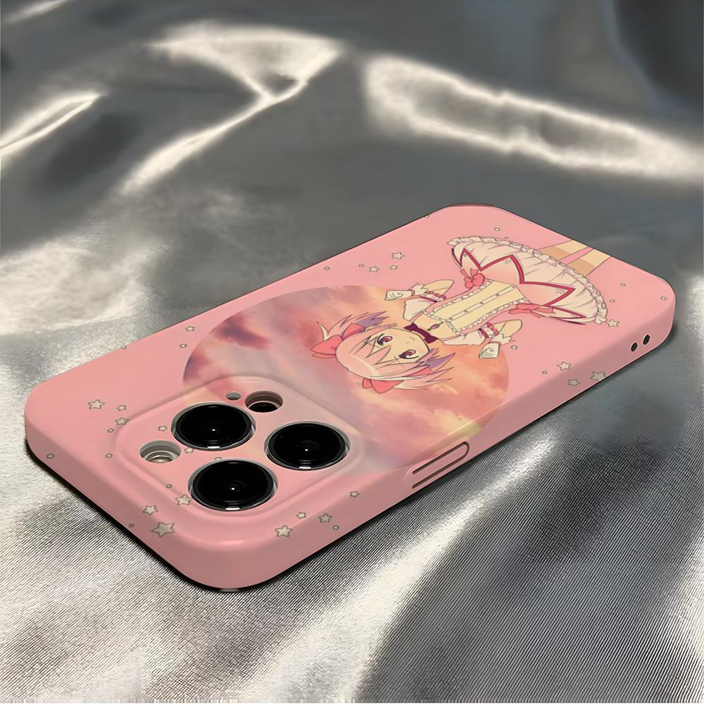 Magi Madoka Magica Phone Case For IPhone 16 Pro Max 15 14 13 12 11 Pro11 Mini 2025 16 Glossy HD Film Cover