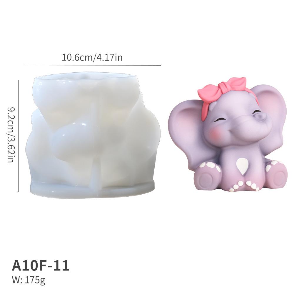 Elephant Candle SiliconeMold DIY Handmade Craft SuppliesCreative Small Birthday Candles Cute Party Decorations