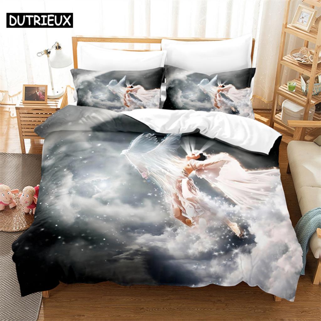 Sky Fantasy Queen Bedding Set Duvet Cover Set Kids Bedding Digital Printing Bed Linen King Size Duvet Cover Set Bedding Set