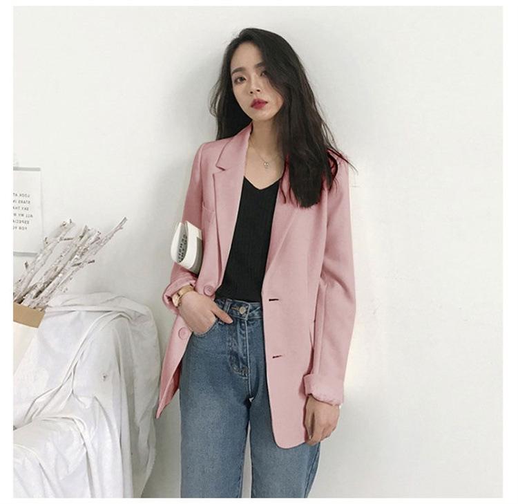 Korean Style Women's Casual Loose Blazer