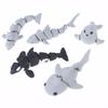 1Pc Simulation Shark Killer Whale Ornament - 3D Printed Joint Flexible Figurine for Home Decor Gift for Friends Family