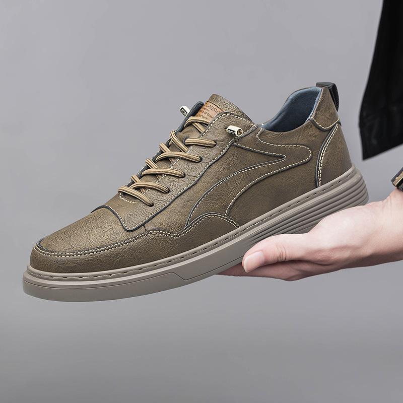 Men's shoes trendy shoes casual leather shoes men's British style sports casual board shoes retro tooling shoes men