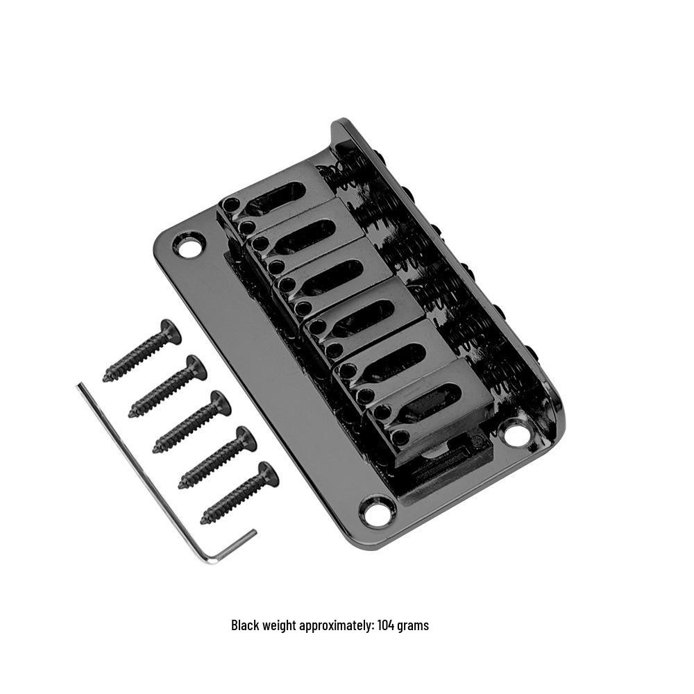 

Electric Guitar Chrome/Black Bridge Tailpiece String Holder, 78MM