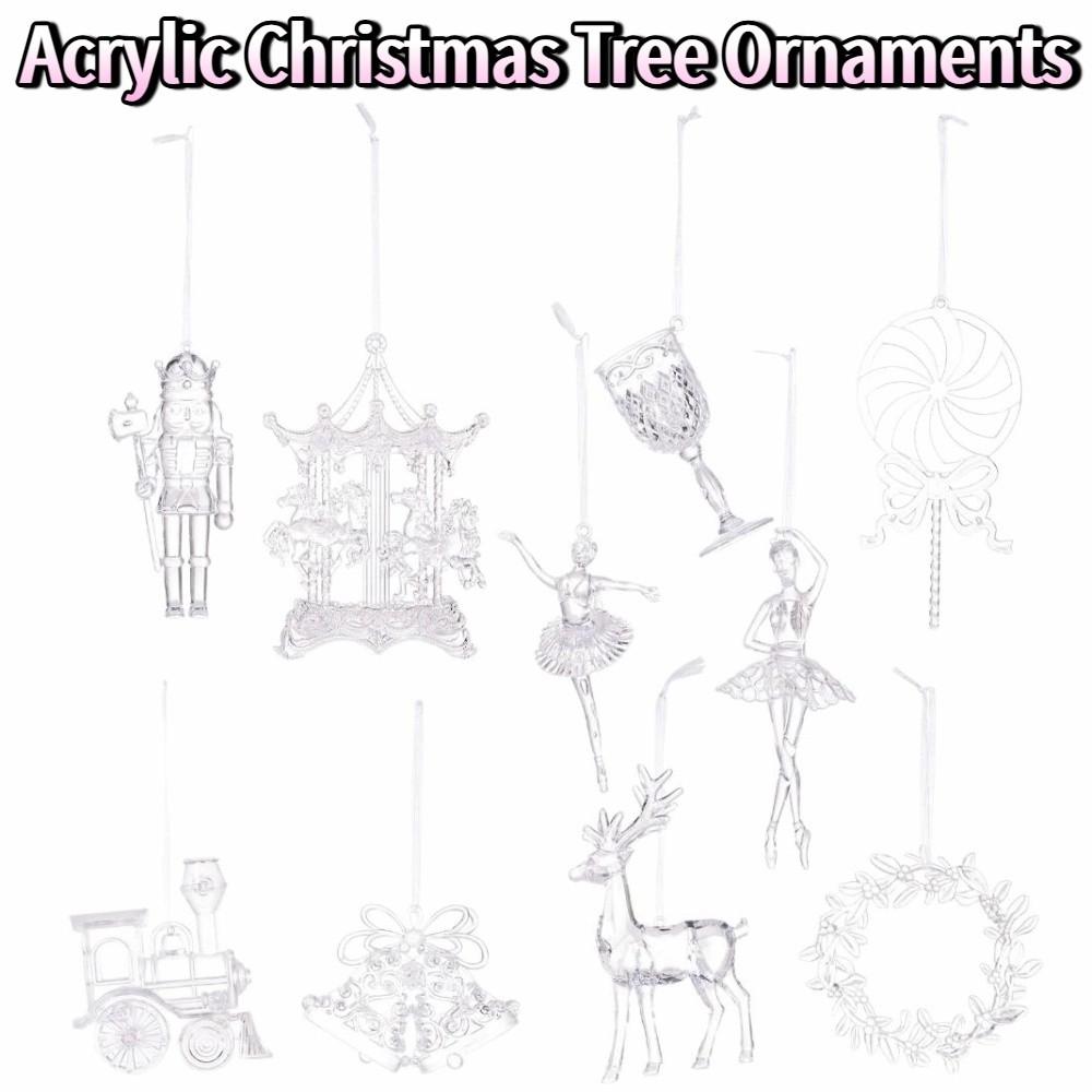 Carousel Christmas Elk Pendants DIY Xmas Tree Hanging Ornament Ballet Girl Pendants  For Xmas Tree