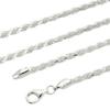 Sears Cut French Chain Silver 50cm Necklace, 925, 3.3mm Wide,