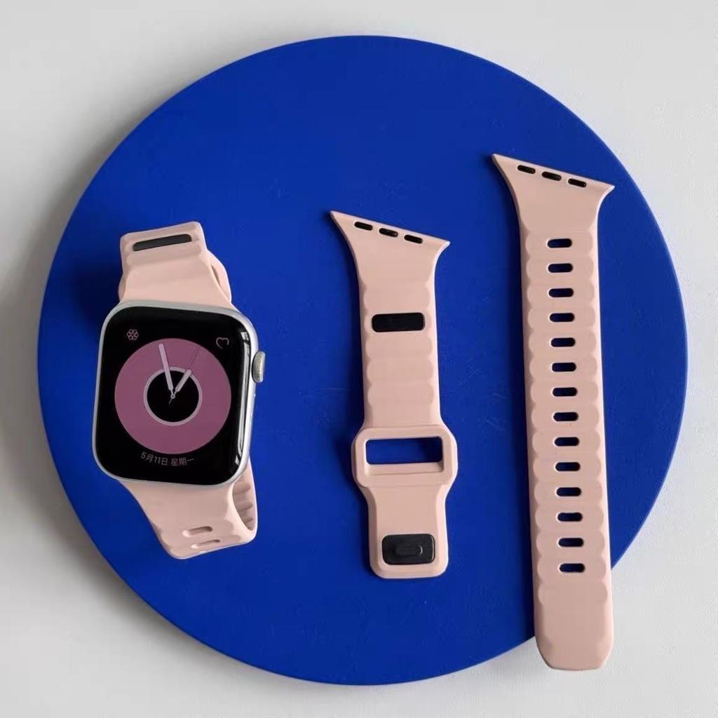 Irregular diagonal cut Sport Band For Apple Watch Ultra3 11 10 9 8 7 6 SE Soft Silicone Lightweight Bracelet Strap For iWatch 46MM 42MM 44MM 45MM 49MM