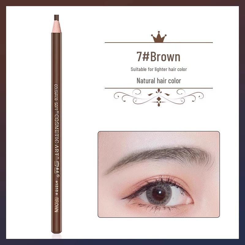 Waterproof Eyebrow Pencil with String, Fine Tip & Carving Knife for Beginners - Natural & Sweatproof.