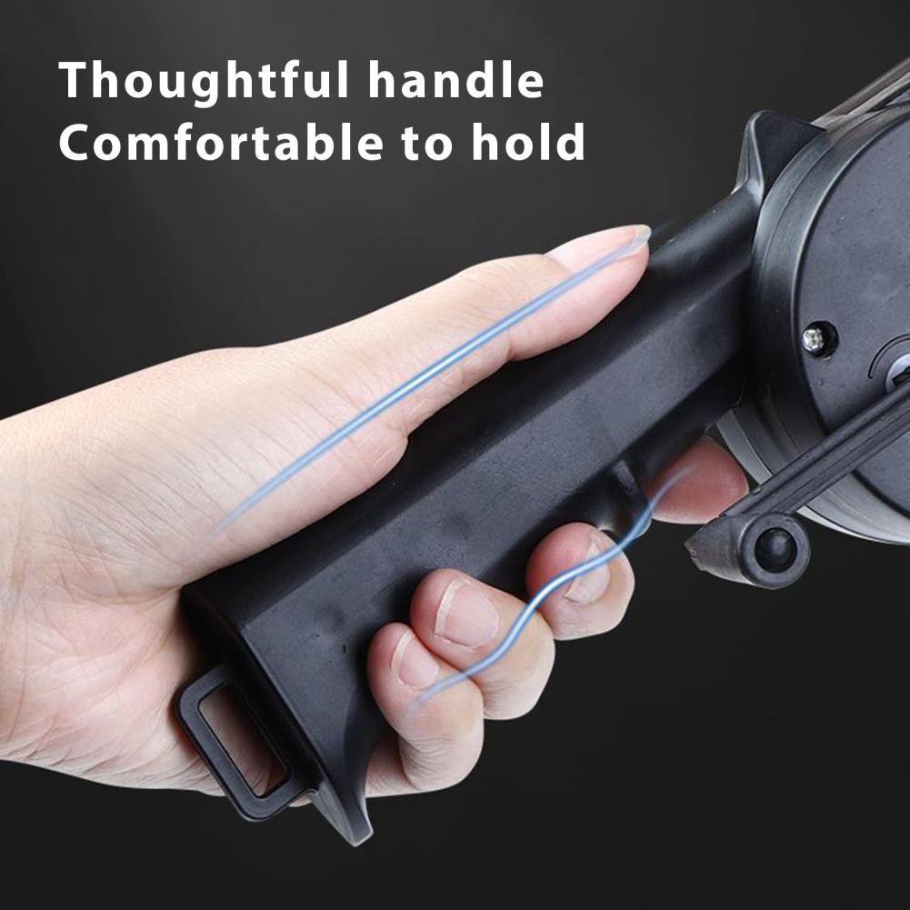 Grill Fan Hand Blower Hand Cranked Charcoal Starter Fan Lightweight Grill Blower Multi-function Outdoor Tool for Camping