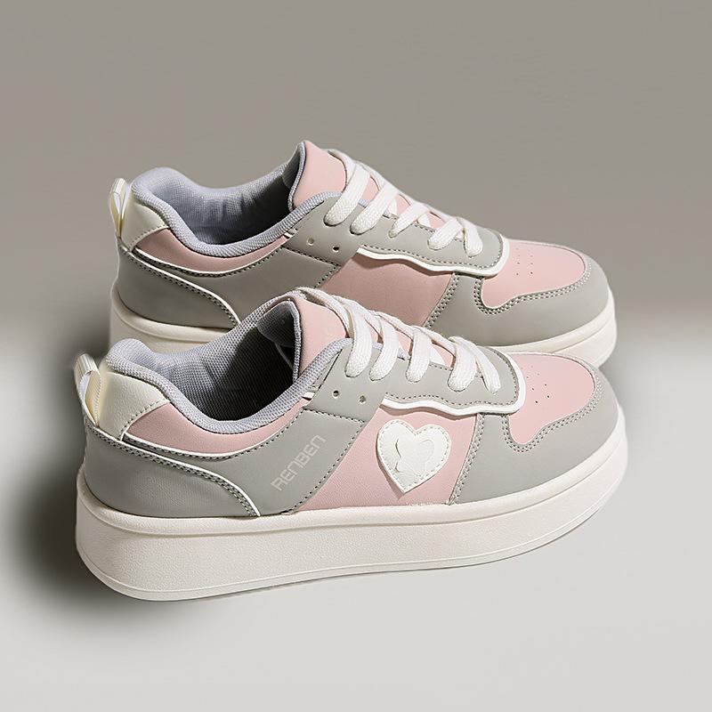 Niche board shoes women's spring new platform heightening shoes student versatile fashion sports and leisure shoes