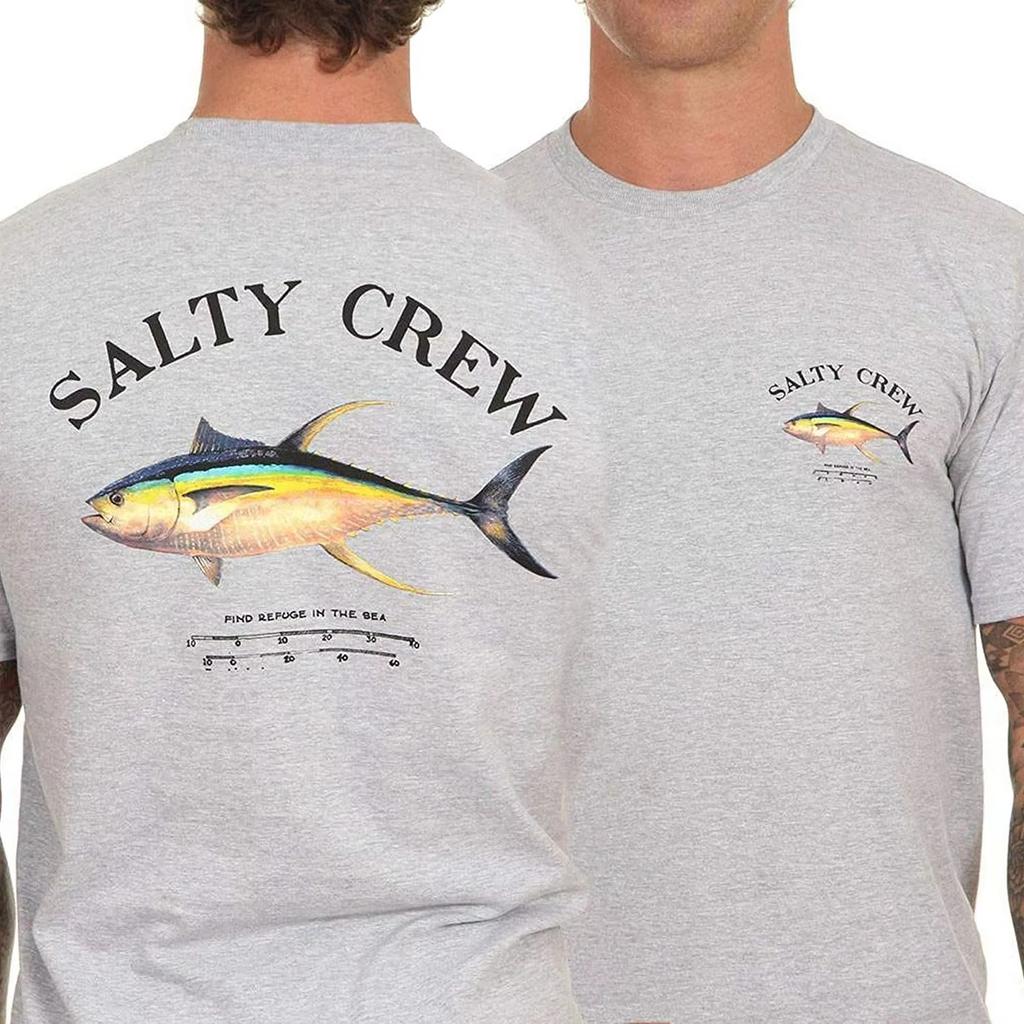 Men's Summer High-quality T-shirt, Yellowfin Tuna Fishing Fisherman's Gift T-shirt, Comfortable and Breathable Short-sleeved Top
