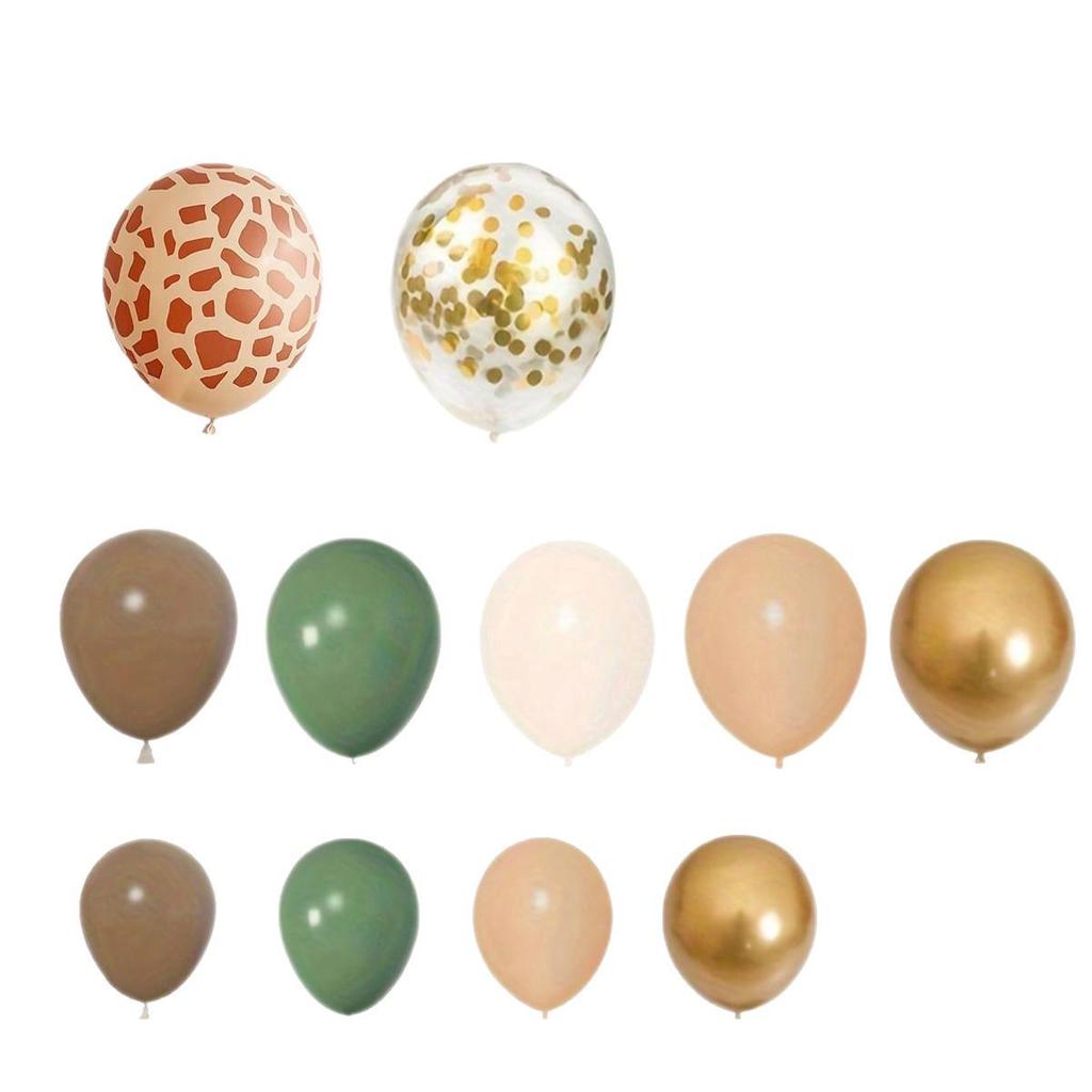 Forest Animal Theme Balloon Set: Retro Leopard Print Venue Decorations