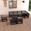 9 Pcs Garden Furniture Set Solid Pine Wood