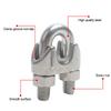 U-Klemme aus Edelstahl 304, Drahtklemmen, Seilklemmen, Kabelschrauben, Takelage-Hardware-Klemmen M2-M18, Schiffsausrüstung