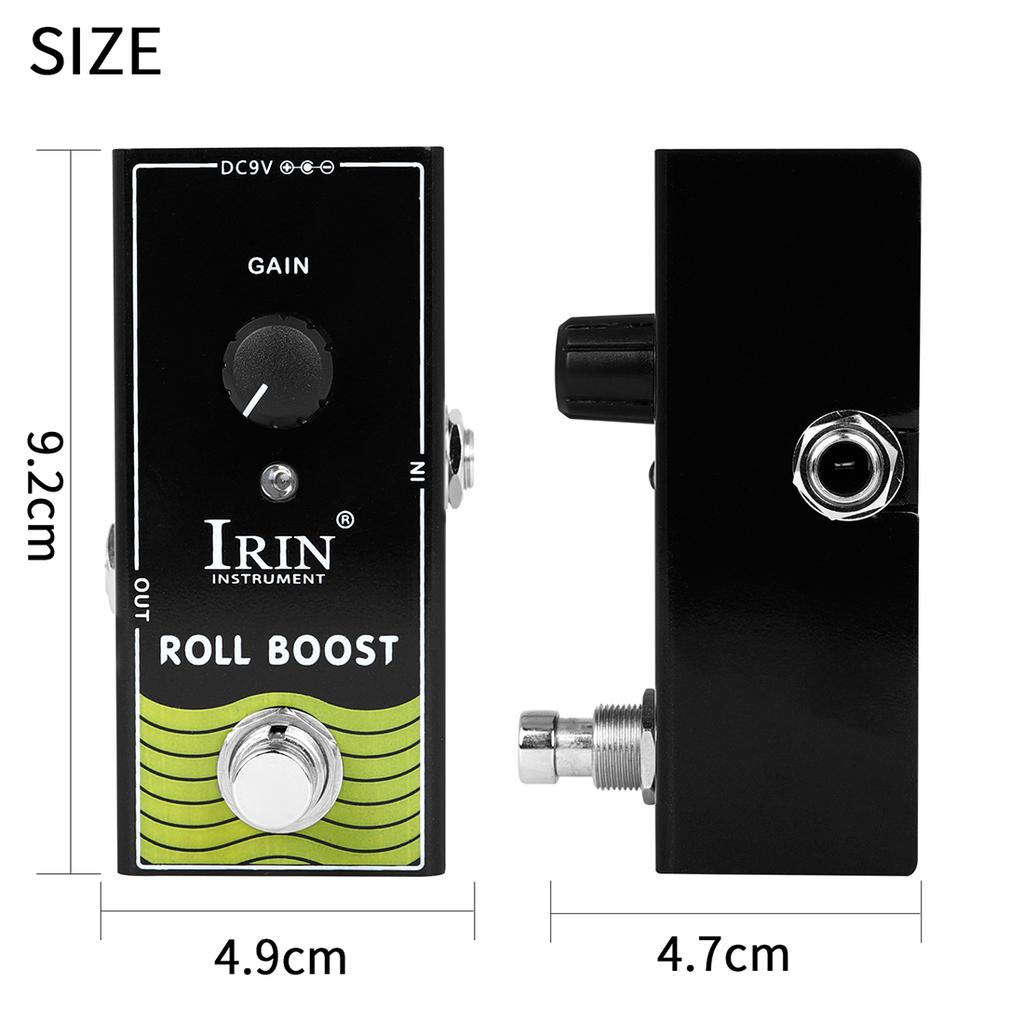 IRIN RF-14 Roll Boost Guitar Pedal Clean and Clear Original Guitar Tone Boost Guitar Effect Pedal True Bypass Guitar Accessories